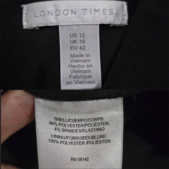 London Times Flounce Twist Midi Dress(C049)-Size 12 for Women - Picture 8 of 11